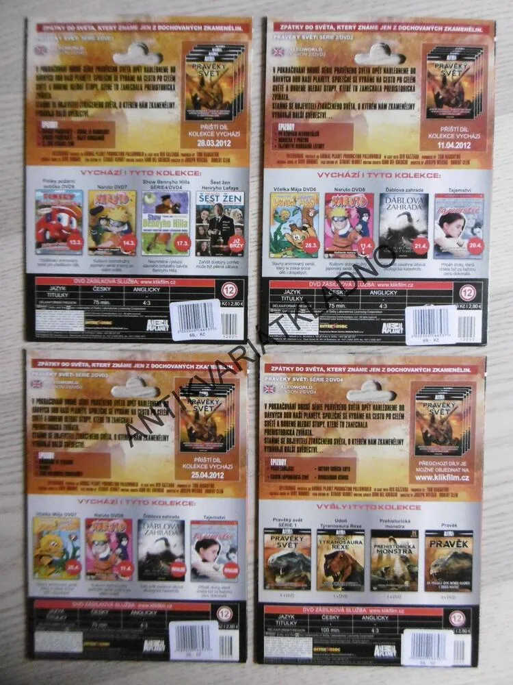 PRAVĚKÝ SVĚT, SÉRIE 2, 1-4, DOKUMENT DVD FILM
