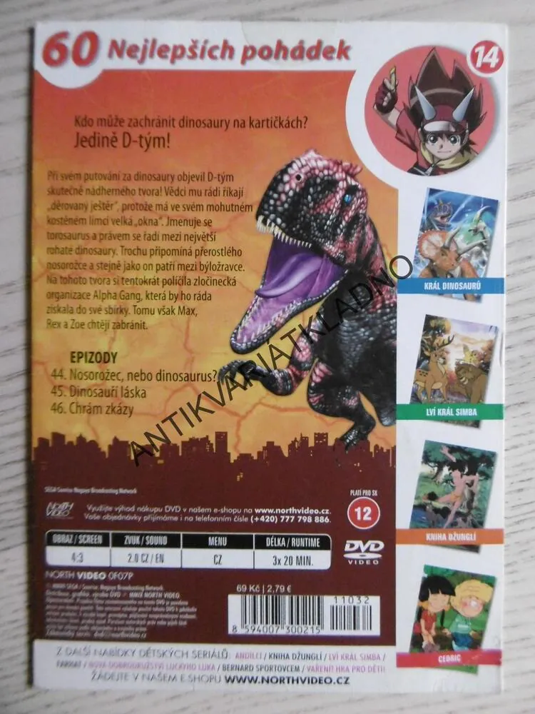 KRÁL DINOSAURŮ, DVD FILM 