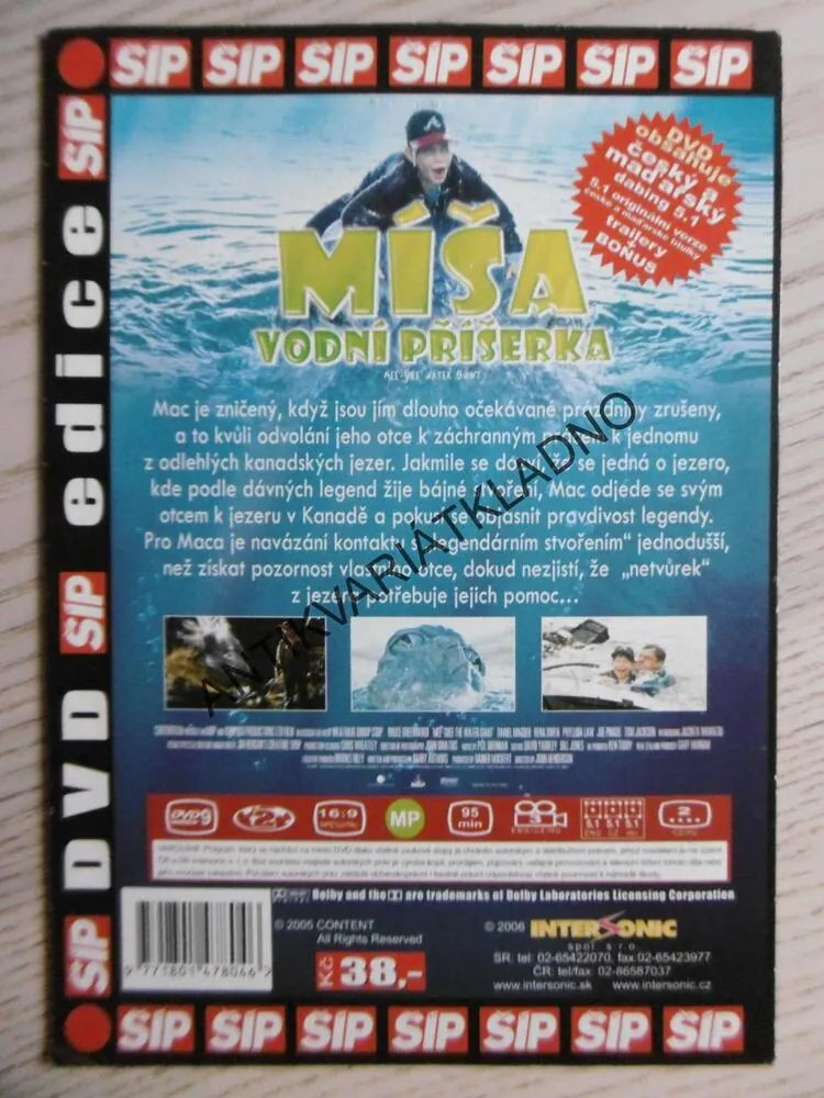 MÍŠA VODNÍ PŘÍŠERKA, DVD FILM