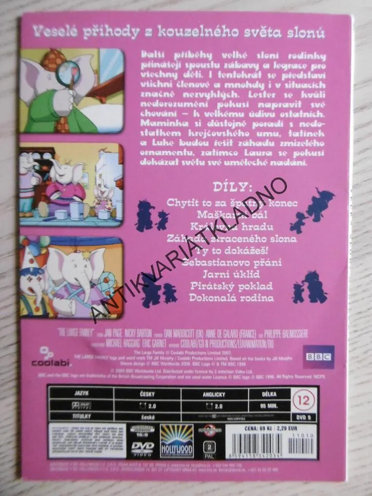 VELKÁ SLONÍ RODINKA, DVD 2, DVD FILM