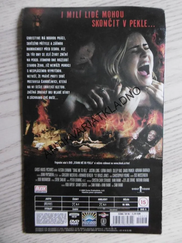 STÁHNI MĚ DO PEKLA, DVD FILM