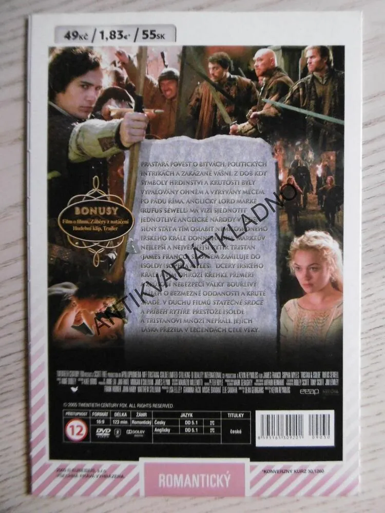 TRISTAN A ISOLDA, DVD FILM