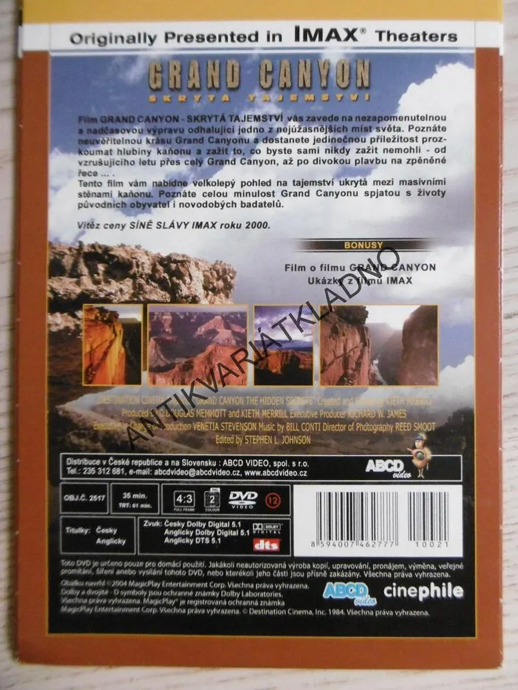 GRAND CANYON, DVD FILM DOKUMENT 21