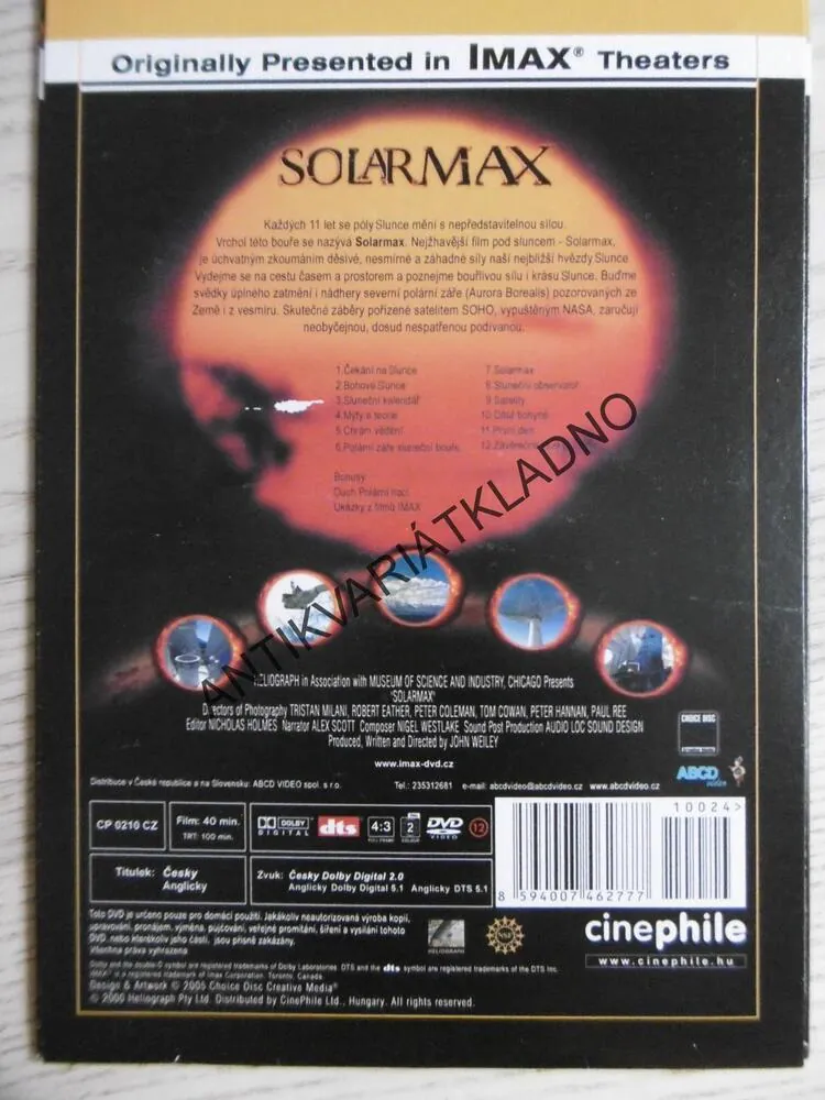 SOLARMAX, DVD FILM DOKUMENT 24