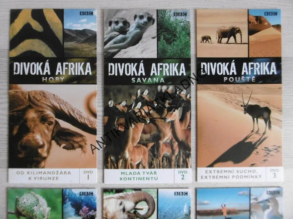DIVOKÁ AFRIKA 1-6, DVD FILM DOKUMENT