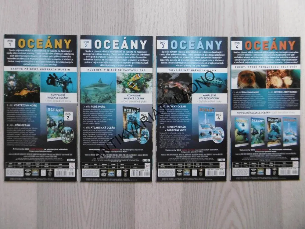 OCEÁNY 1-4, DVD FILM DOKUMENT