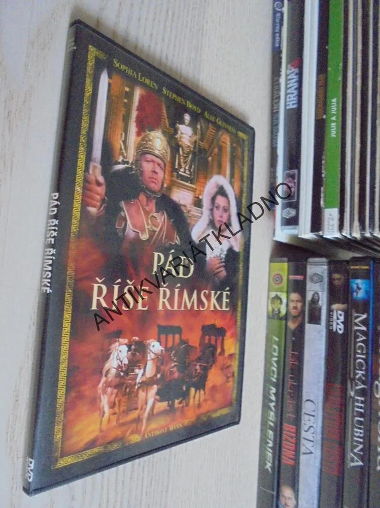 PÁD ŘÍŠE ŘÍMSKÉ, SOPHIA LOREN, DVD FILM