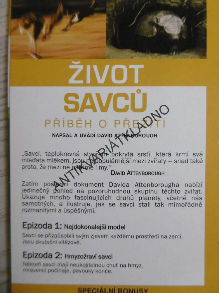 ŽIVOT SAVCŮ, PŘÍBĚH O PŘEŽITÍ, 1-5, DVD FILM DOKUMENT