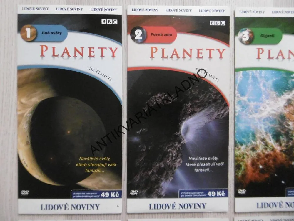 PLANETY, 1-8, BBC, DVD FILM DOKUMENT