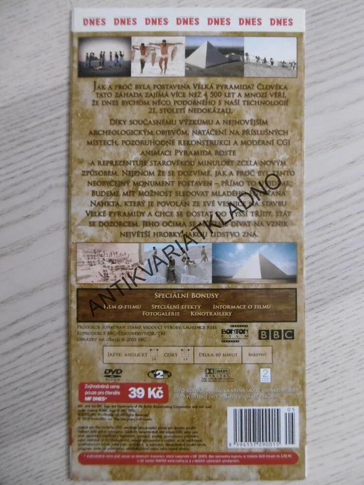 PYRAMIDY, BBC, DVD FILM DOKUMENT