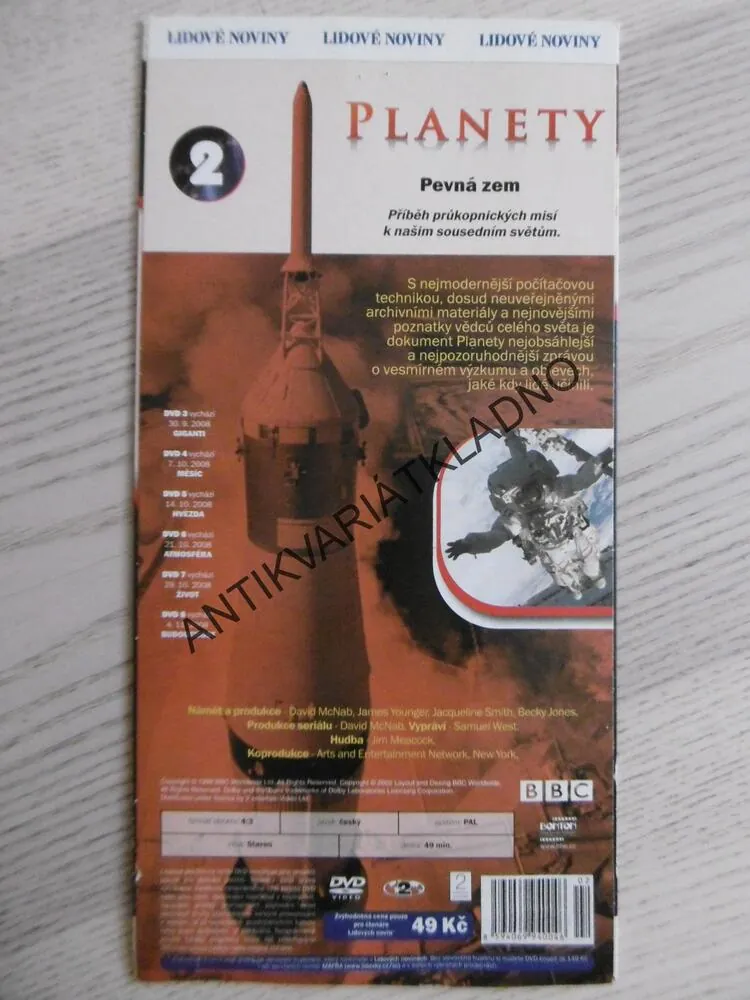 PLANETY 2, BBC, DVD FILM DOKUMENT