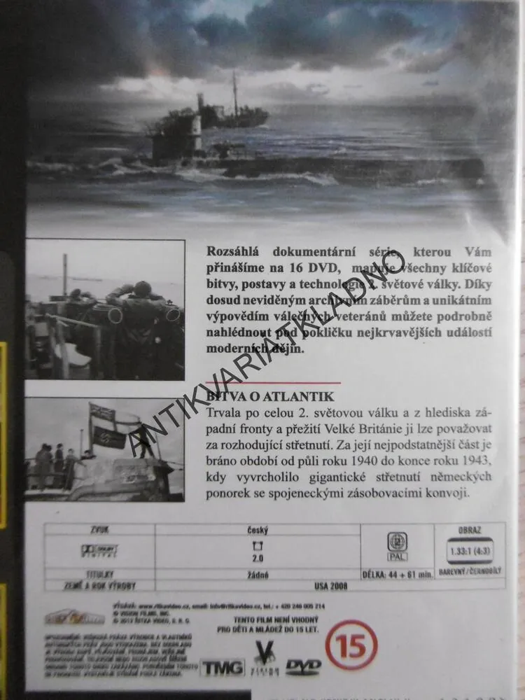 BITEVNÍ POLE 2. SVĚTOVÉ VÁLKY 3, DVD FILM DOKUMENT