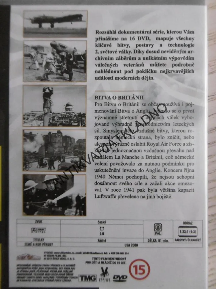BITEVNÍ POLE 2. SVĚTOVÉ VÁLKY 5, DVD FILM DOKUMENT