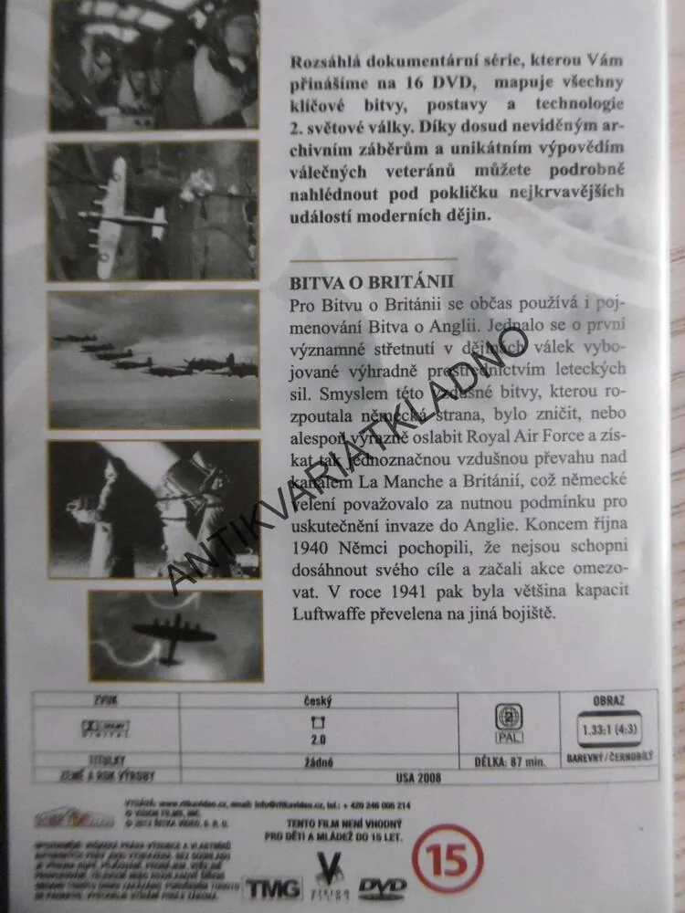 BITEVNÍ POLE 2. SVĚTOVÉ VÁLKY 6, DVD FILM DOKUMENT