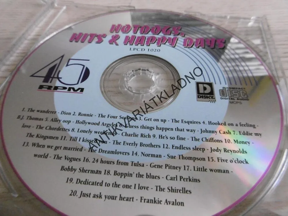 HOTDOGS, HITS AND HAPPY DAYS, 2 X CD HUDBA
