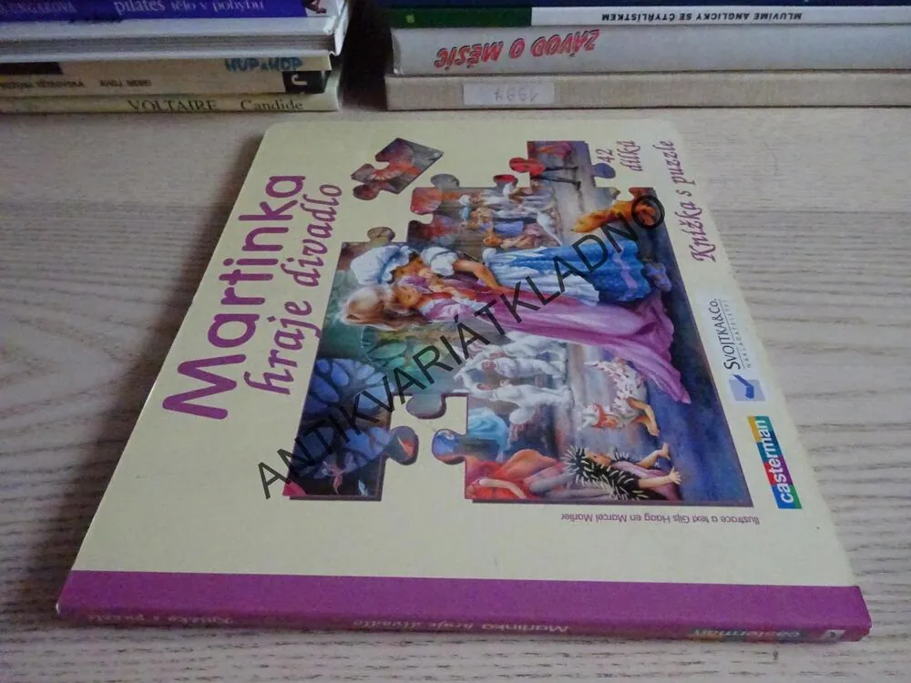 MARTINKA HRAJE DIVADLO, KNÍŽKA S PUZZLE (CHYBÍ 2 DÍLKY), **an