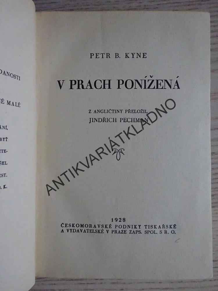 V PRACH PONÍŽENÁ, PETR B. KYNE, **an