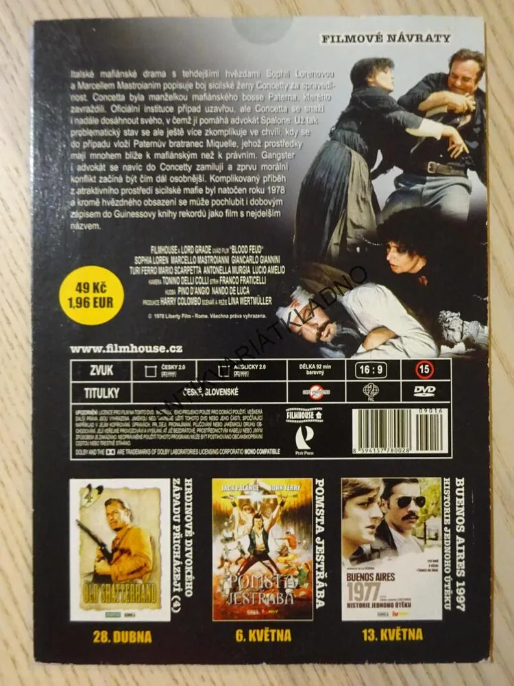 KREVNÍ MSTA, DVD FILM