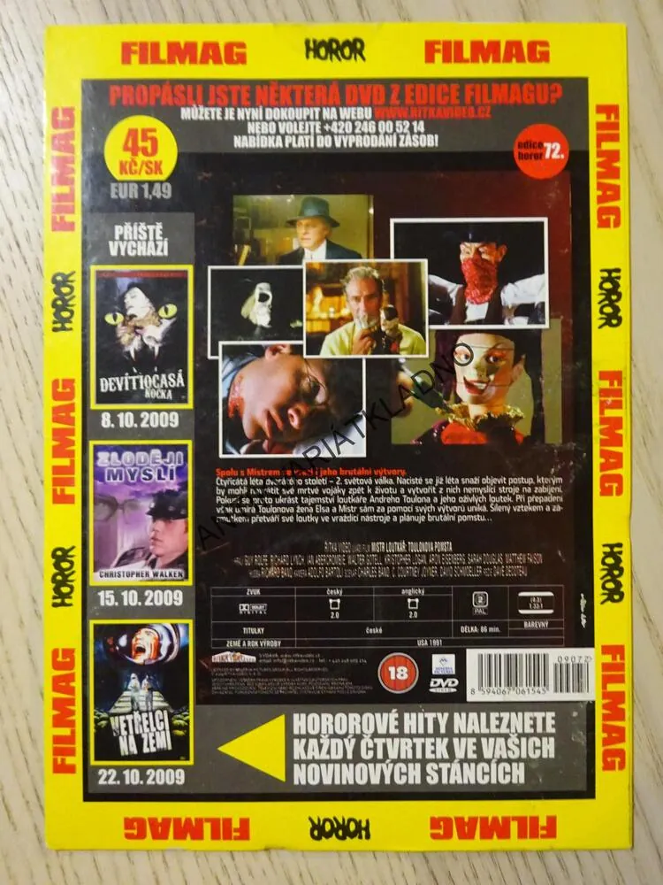 MISTR LOUTKÁŘ, TOULONOVA POMSTA, DVD FILM