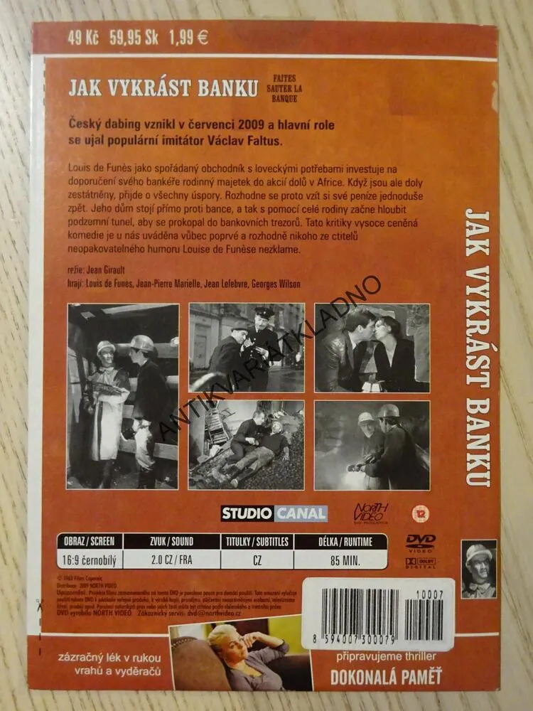 JAK VYKRÁST BANKU, DVD FILM