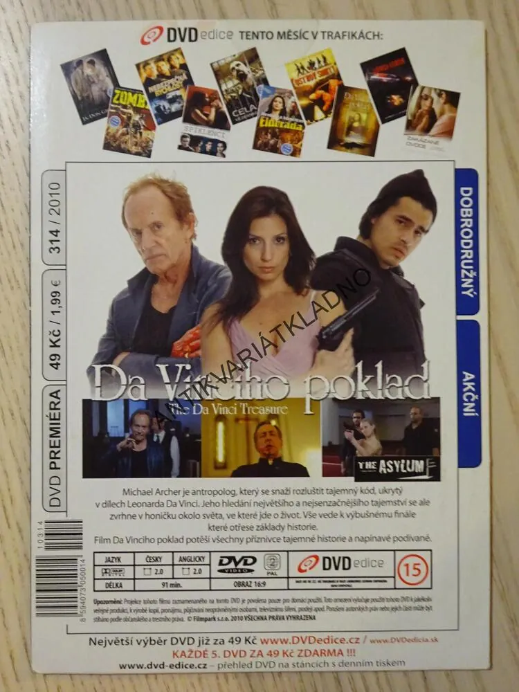 DA VINCIHO POKLAD, DVD FILM