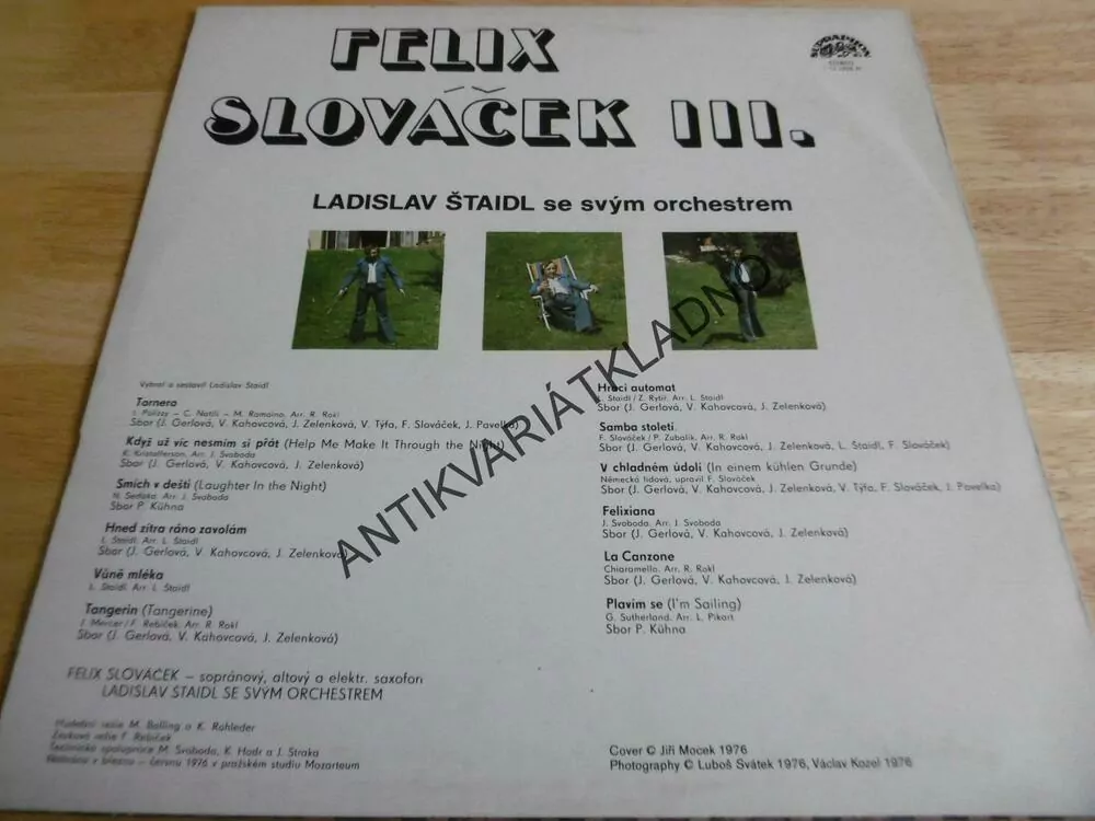 GRAMODESKA - FELIX SLOVÁČEK, LADISLAV ŠTAIDL SE SVÝM ORCHESTREM