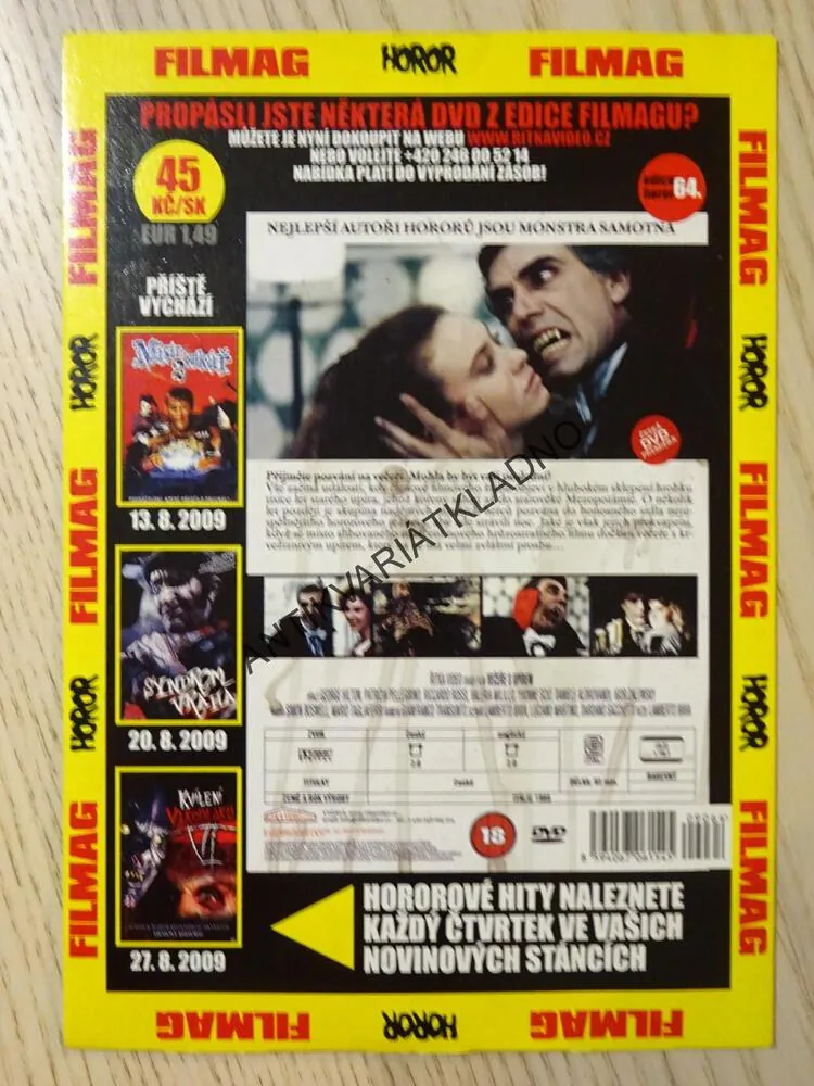 VEČEŘE S UPÍREM, DVD FILM