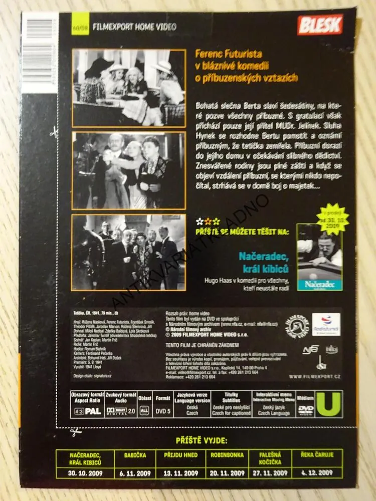 TETIČKA, DVD FILM 