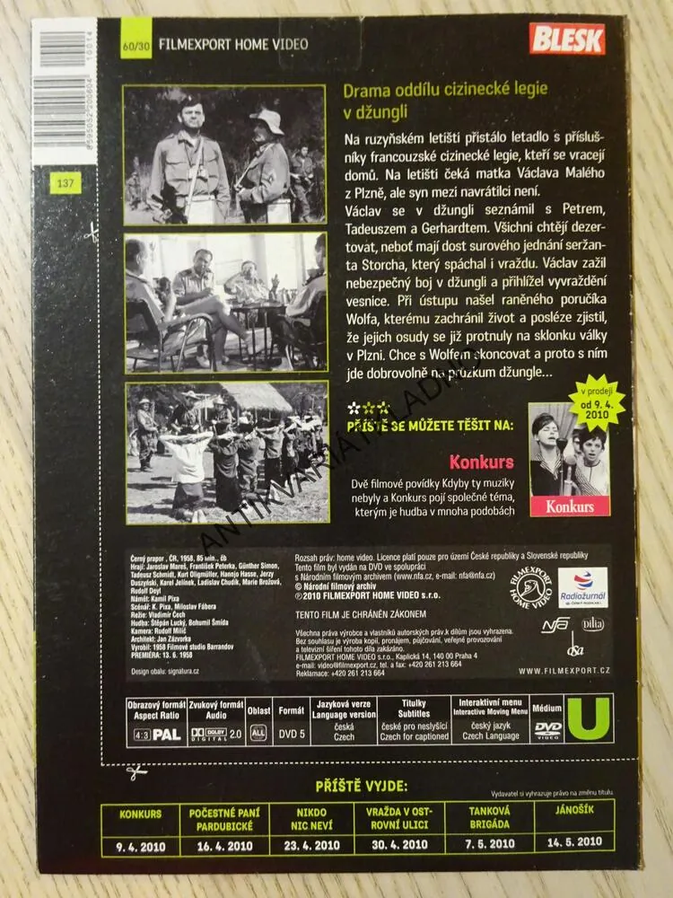 ČERNÝ PRAPOR, DVD FILM 