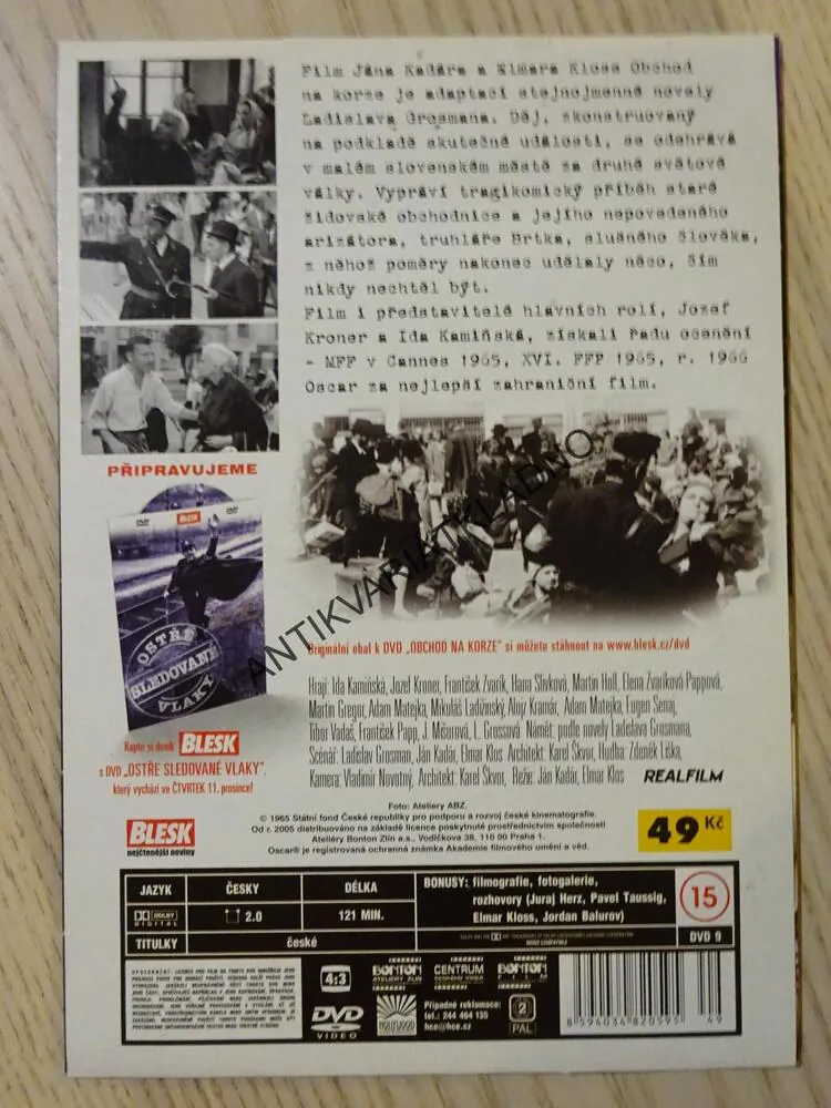 OBCHOD NA KORZE, DVD FILM 