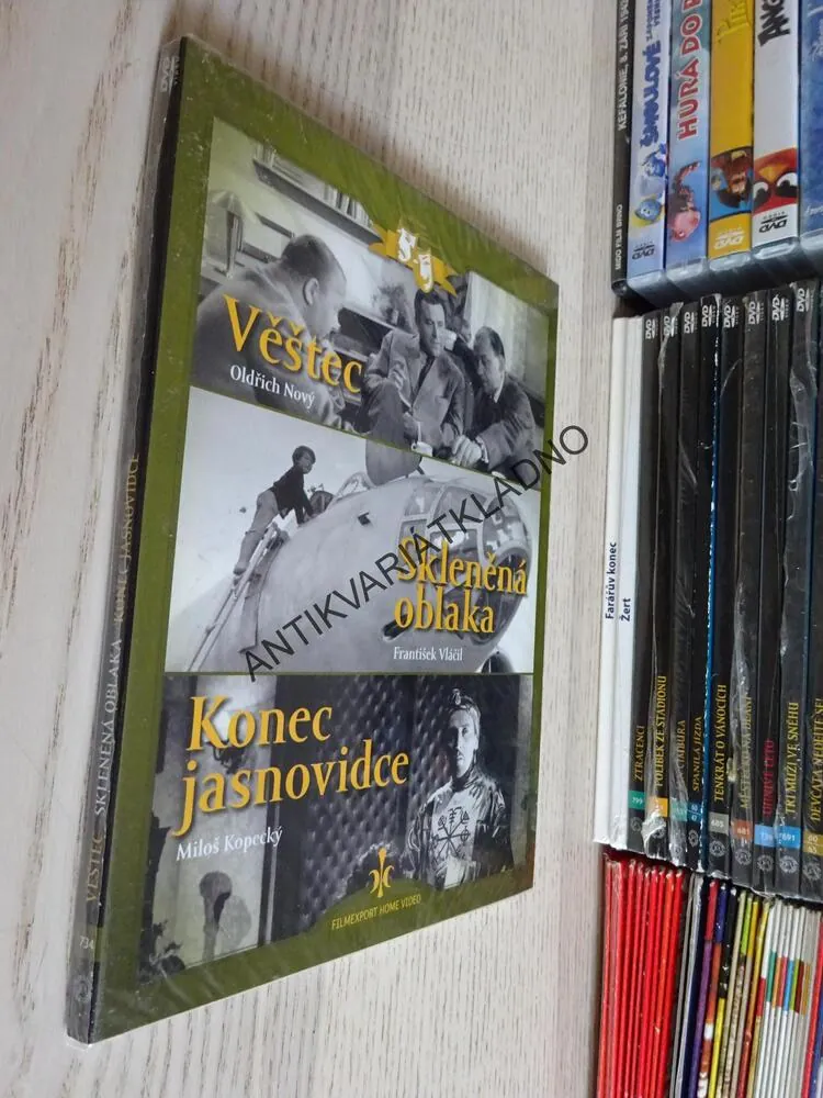VĚŠTEC, SKLENĚNÁ OBLAKA, KONEC JASNOVIDCE, DVD FILM