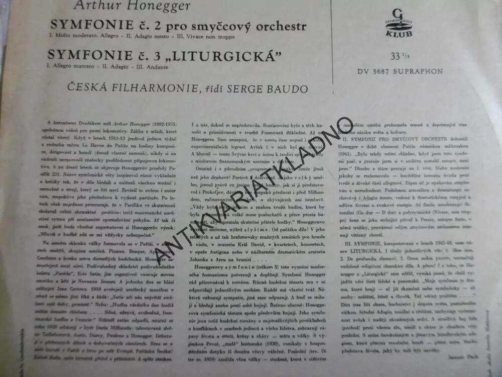 GRAMODESKA - SYMFONIE Č.2, SYMFONIE Č.3 LITURGICKÁ