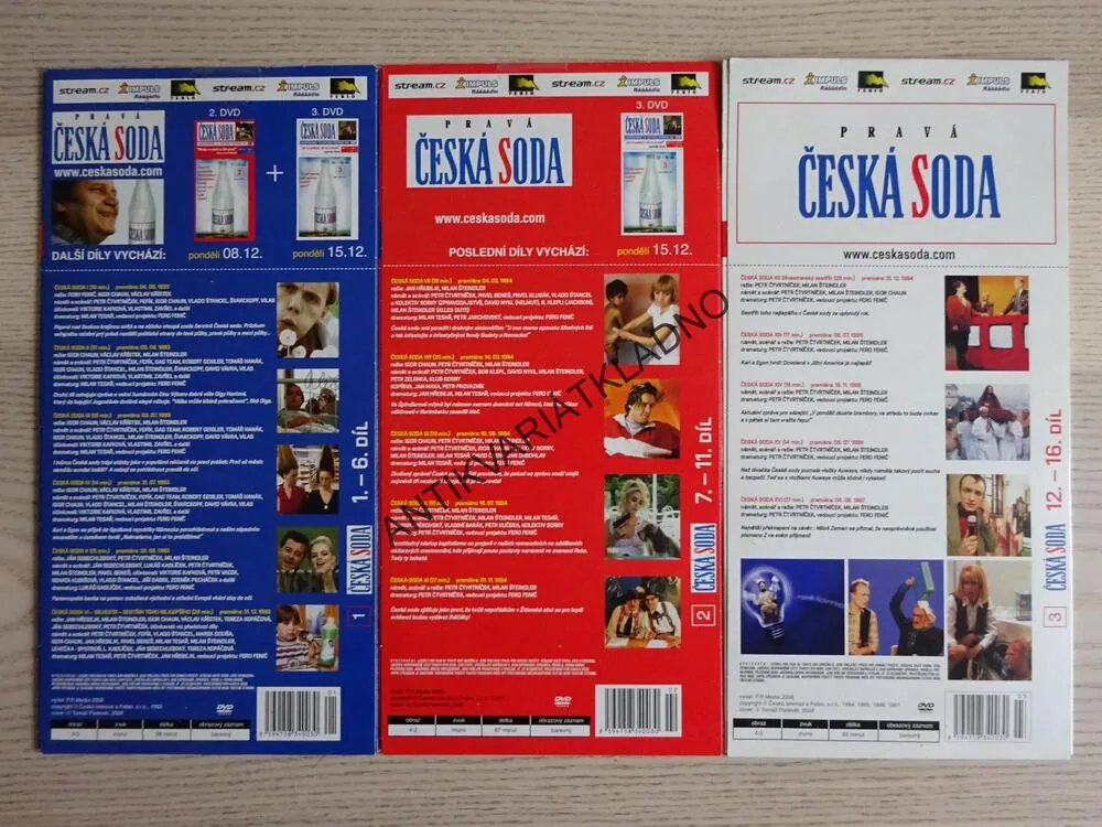 ČESKÁ SODA 1-3, DVD FILM
