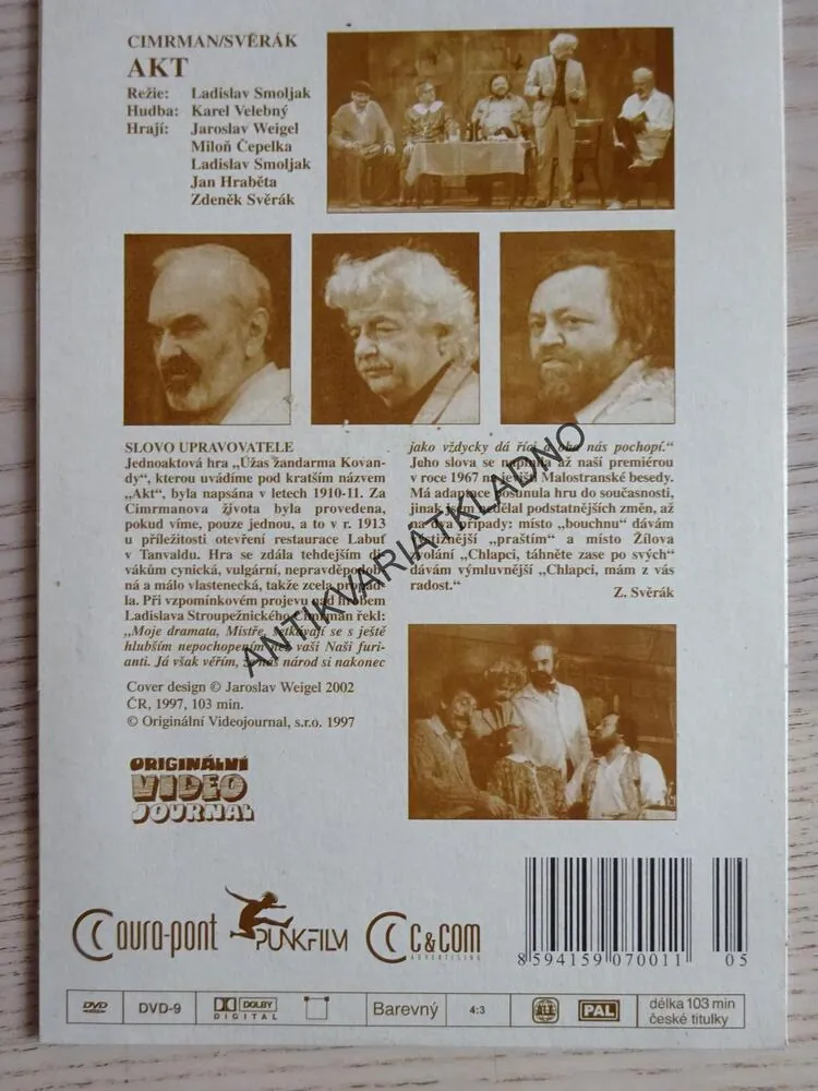 AKT, DIVADLO JÁRY CIMRMANA, DVD FILM