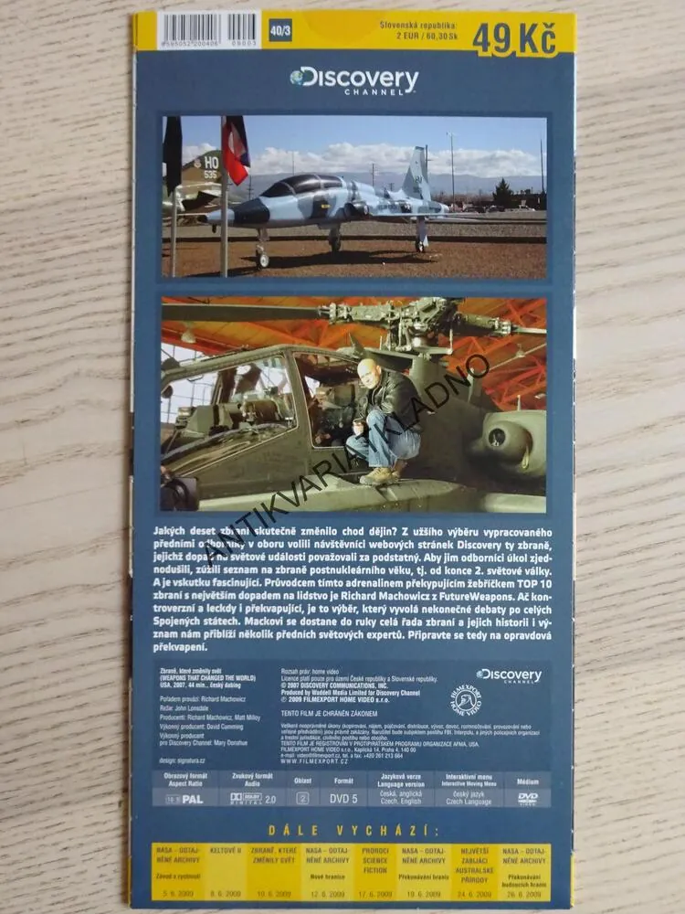 ZBRANĚ, KTERÉ ZMĚNILY SVĚT, DVD FILM DOKUMENT