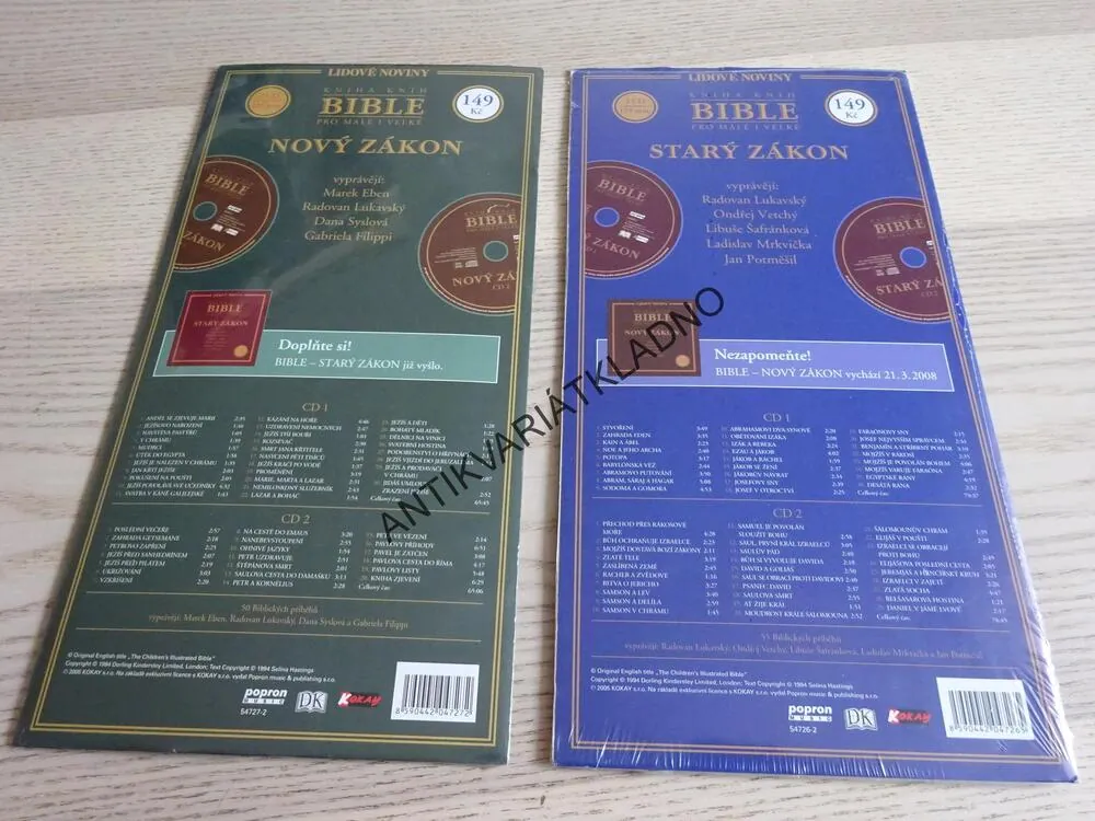 KNIHA KNIH, BIBLE, NOVÝ ZÁKON, STARÝ ZÁKON, DVD FILM DOKUMENT