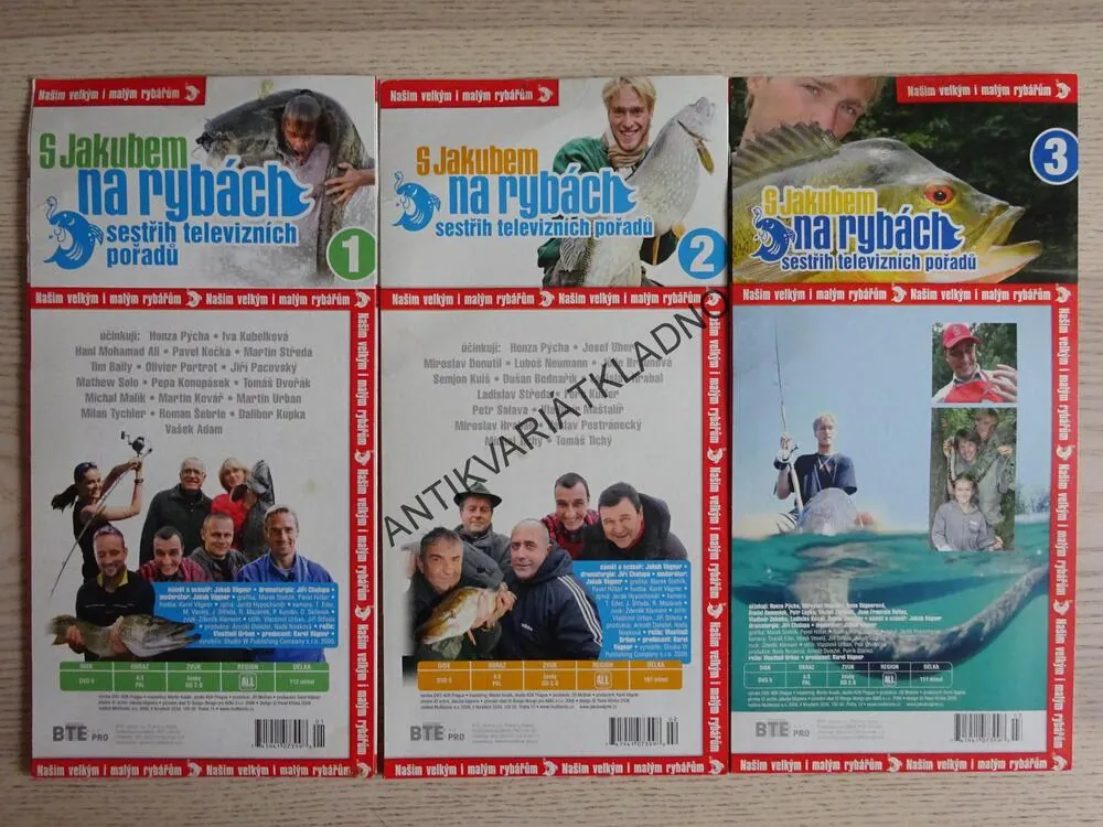 S JAKUBEM NA RYBÁCH 1-3, DVD FILM DOKUMENT