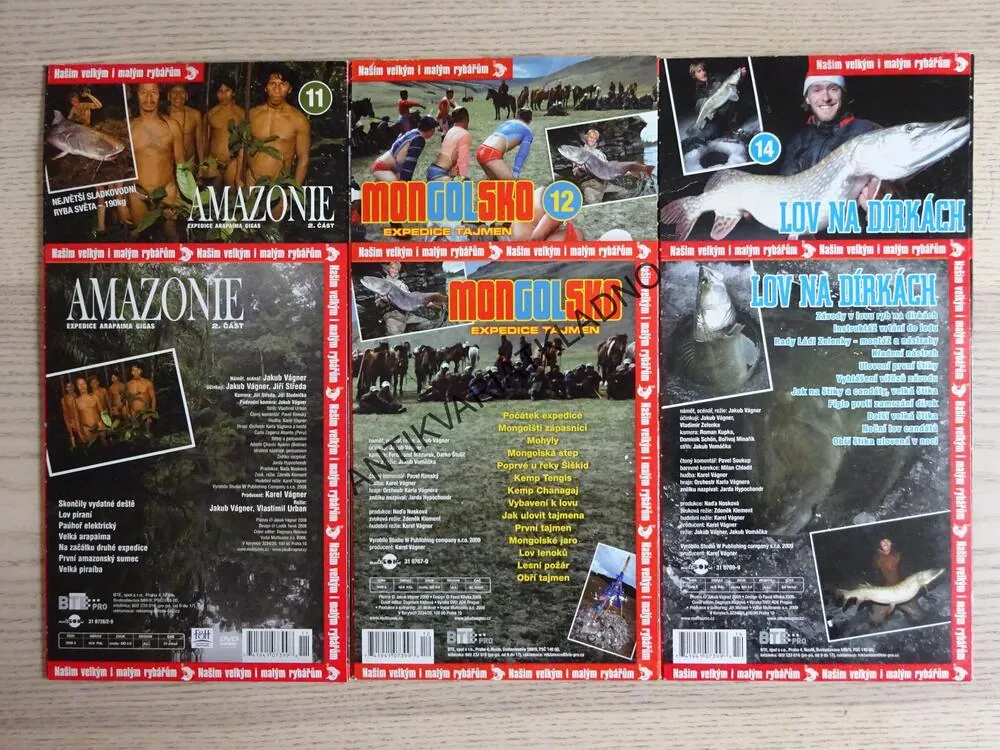 S JAKUBEM NA RYBÁCH 11, 12, 14, DVD FILM DOKUMENT