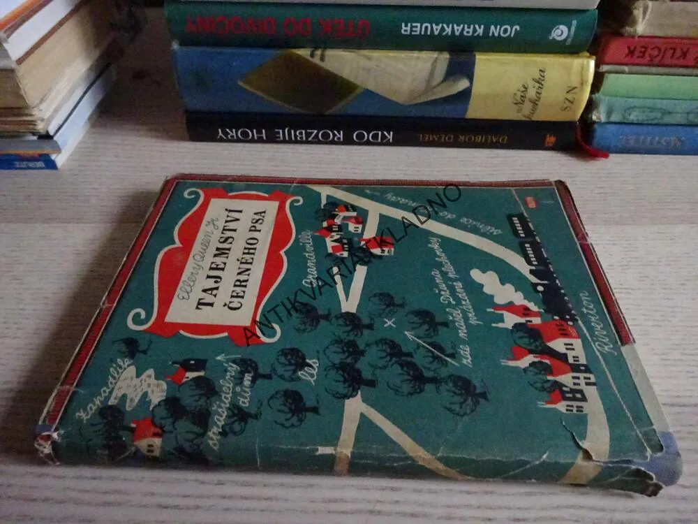 TAJEMSTVÍ ČERNÉHO PSA, ELLERY QUEEN JR., **an