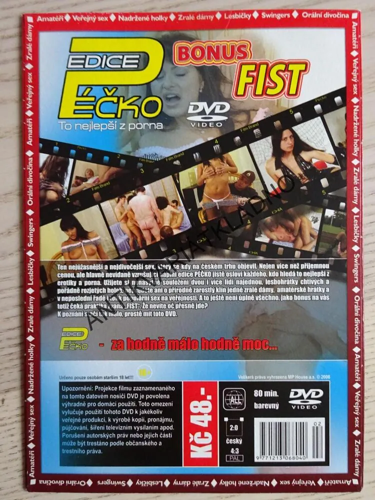 EDICE PÉČKO 2., TO NEJLEPŠÍ Z PORNA, BONUS FIST, DVD FILM