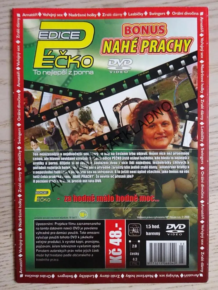 EDICE PÉČKO 3., TO NEJLEPŠÍ Z PORNA, BONUS NAHÉ PRACHY, DVD FILM