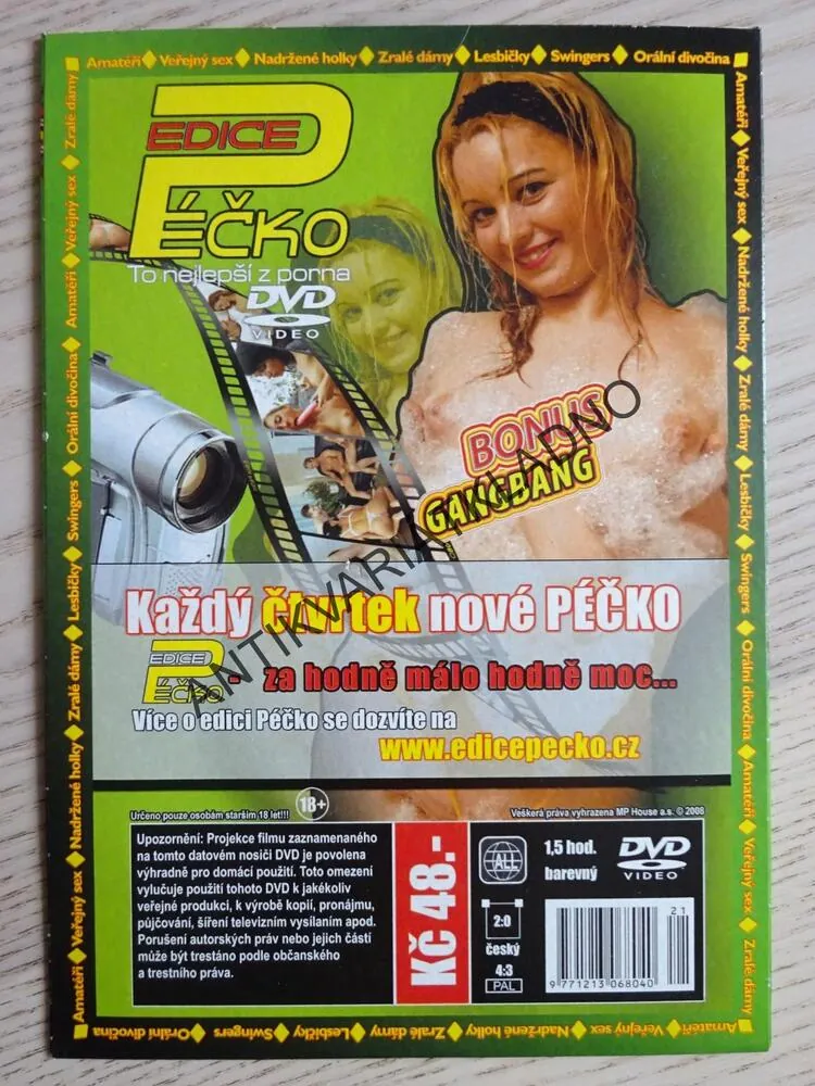 EDICE PÉČKO 21., TO NEJLEPŠÍ Z PORNA, BONUS GANGBANG, DVD FILM