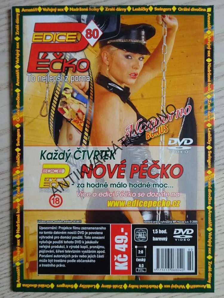 EDICE PÉČKO 80., TO NEJLEPŠÍ Z PORNA, BONUS ALCAPORNO, DVD FILM