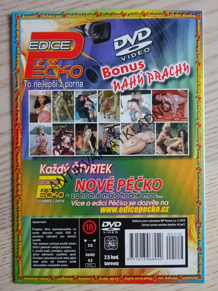 EDICE PÉČKO 112., TO NEJLEPŠÍ Z PORNA, BONUS NAHÝ PRACHY, DVD FILM