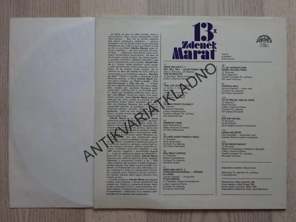 13 X ZDENĚK MARAT, LP
