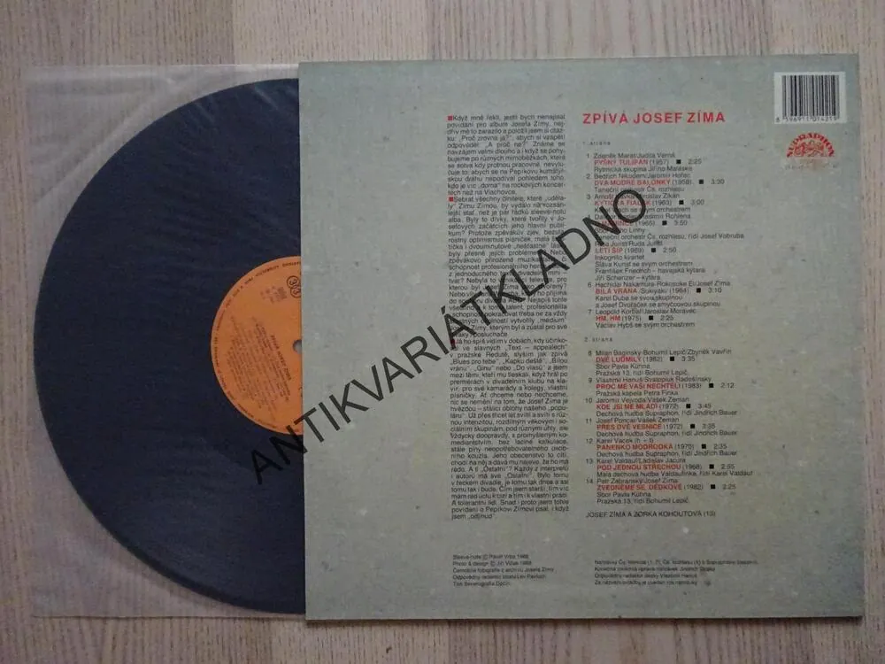 ZPÍVÁ JOSEF ZÍMA, LP