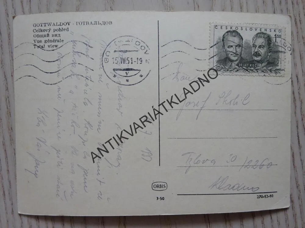 ZLÍN, GOTTWALDOV, 1951