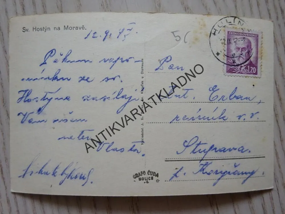 SVATÝ HOSTÝN NA MORAVĚ, MORAVA, OKRES KROMĚŘÍŽ