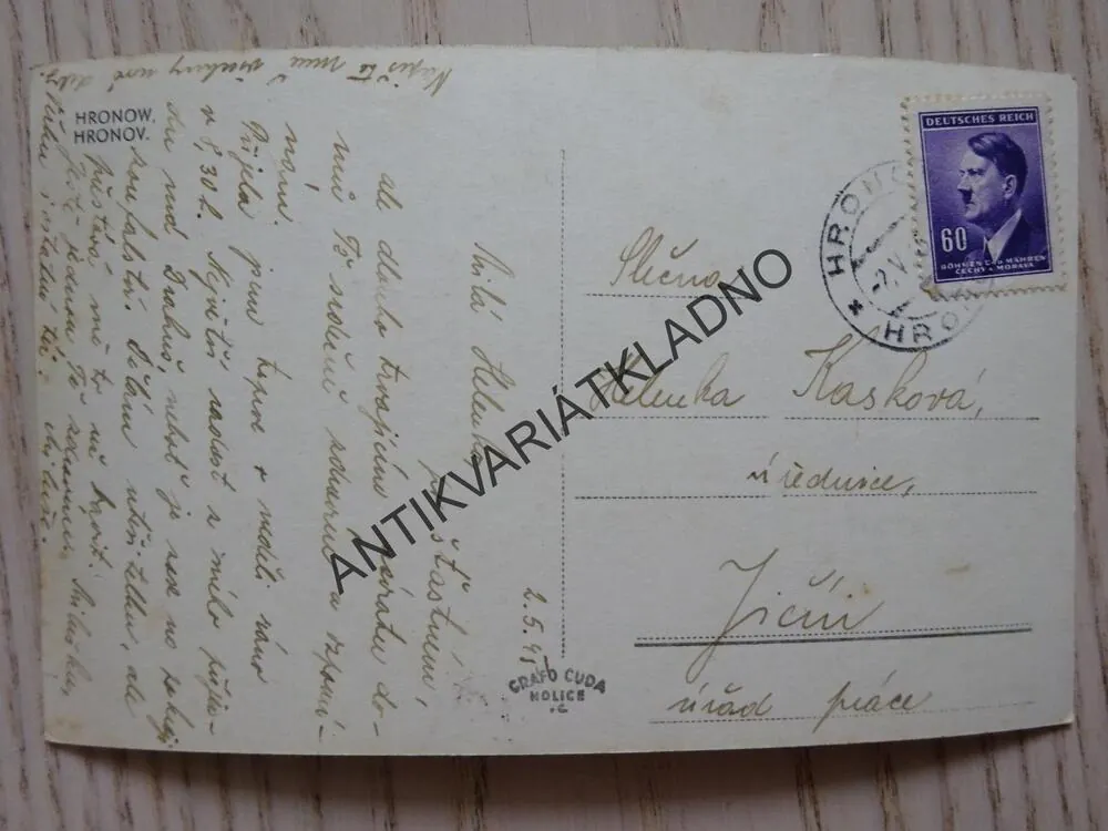 HRONOV, 1945, OKRES NÁCHOD