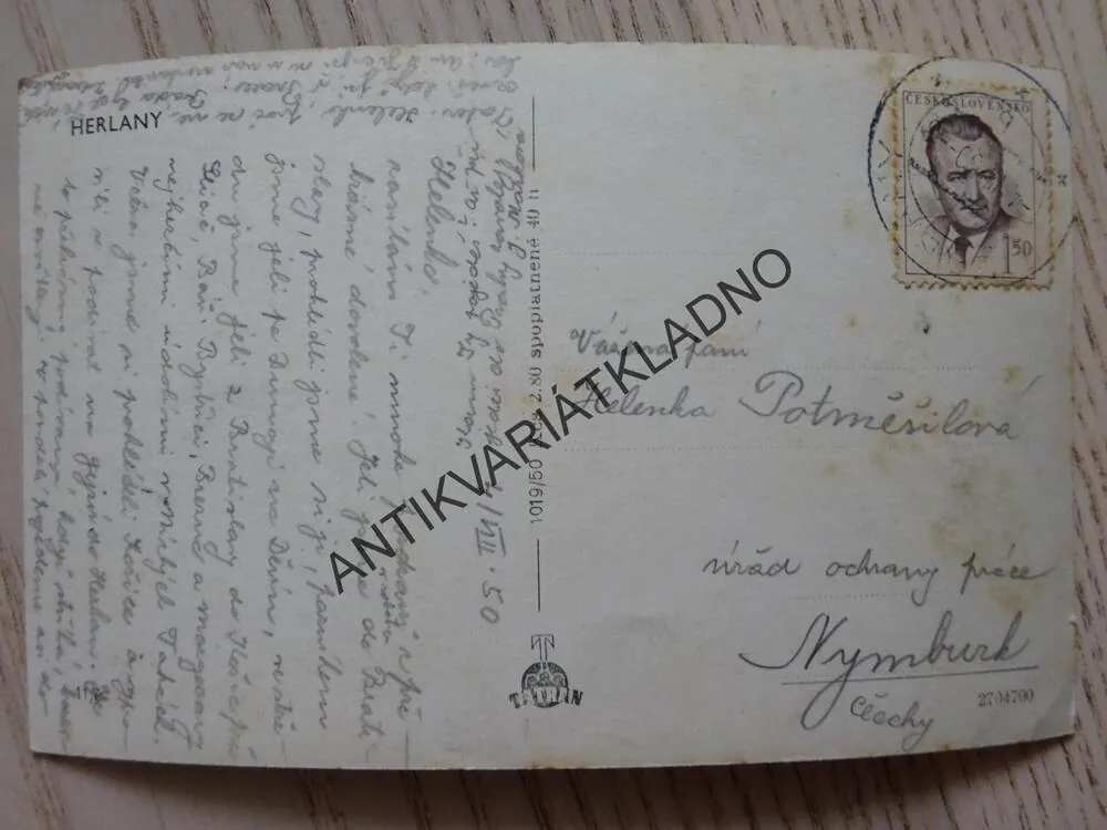 HERLANY, 1950, SLOVENSKO, OKRES KOŠICE